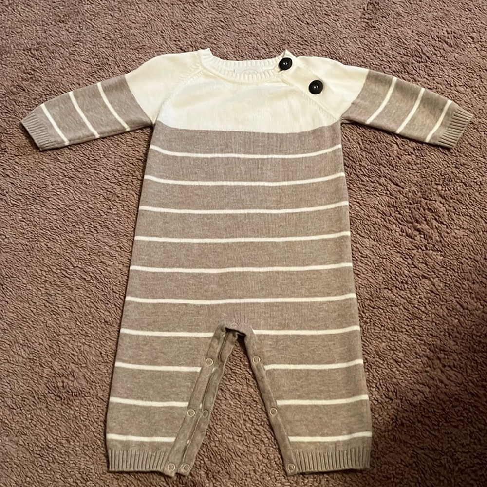 Boutique bought- baby boys sweater romper
